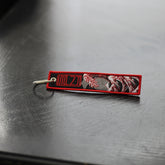 great wave red key chain
